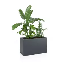 Donica z polietylenu LUNGO MAXI antracyt