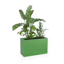 Donica z polietylenu LUNGO MAXI limonka