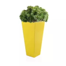 Donica z polietylenu SLIM LINE M żółty