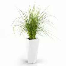 Donica z polietylenu VASO 72 biały