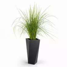 Donica z polietylenu VASO 72 czarny