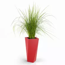 Donica z polietylenu VASO 72 czerwony