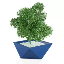 Donica z polietylenu VENDETTA niebieski