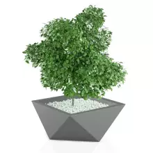 Donica z polietylenu VENDETTA szary