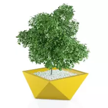 Donica z polietylenu VENDETTA żółty