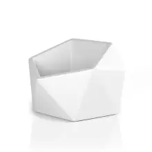 Biała donica VESARI 46