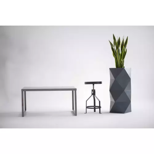 Nowoczesna antracytowa donica ASTI