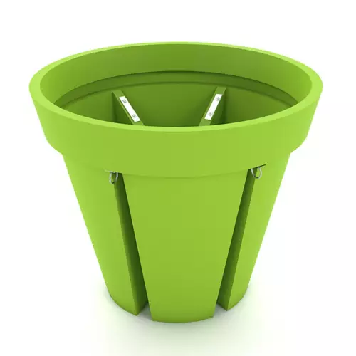 Limonkowy stojak na rowery/donica miejska BIKEPOT