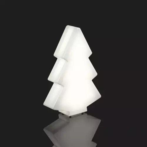 Choinka świąteczna S biała podświetlana