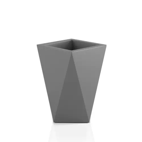 Szara designerska donica VASO