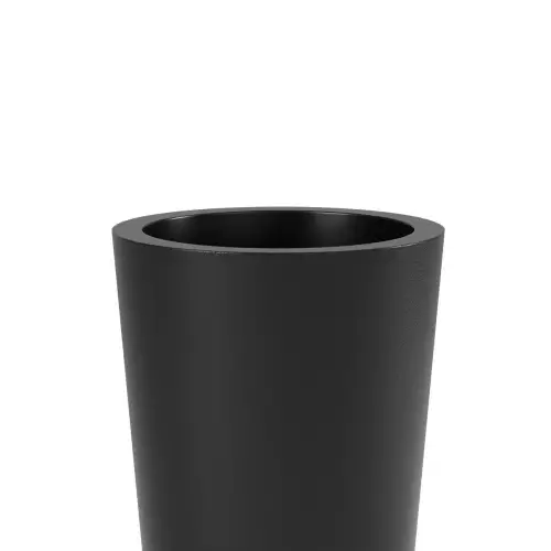 Faktura czarnej donicy Habana M