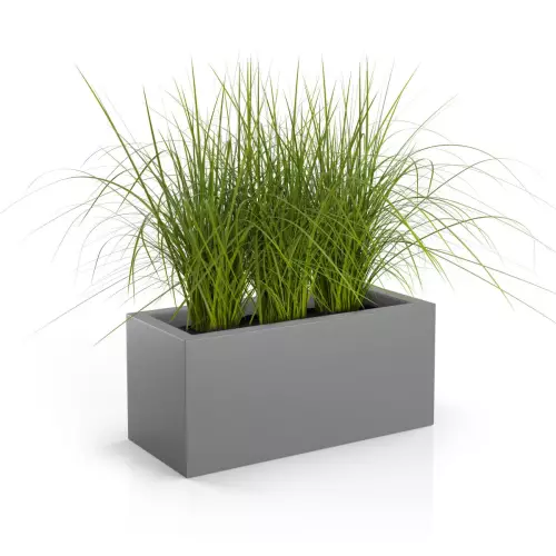 Trawy ozdobne w antracytowej donicy Long 90