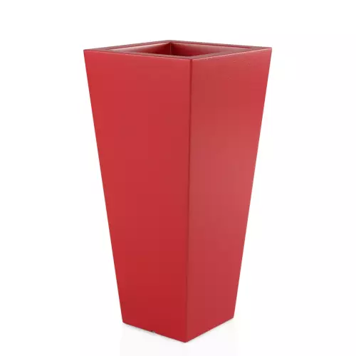 Donica Slim Line M w kolorze czerwonym