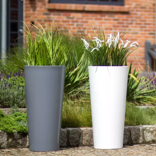 Donica HABANA kolor szary i biały