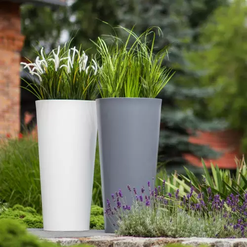 Donice HABANA kolor szary i biały