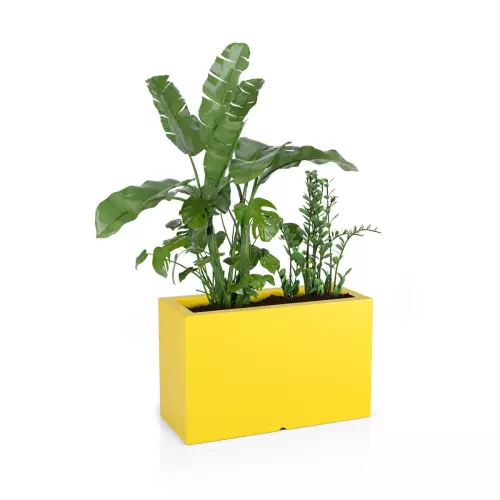 Donica Lungo Maxi 80x35x50 cm w kolorze żółtym