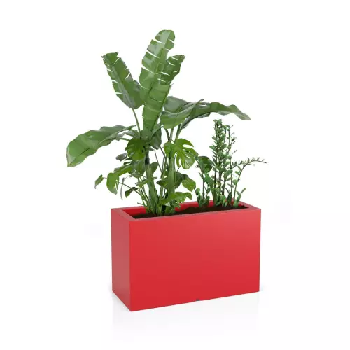 Donica Lungo Maxi 80x35x50 cm w kolorze czerwonym