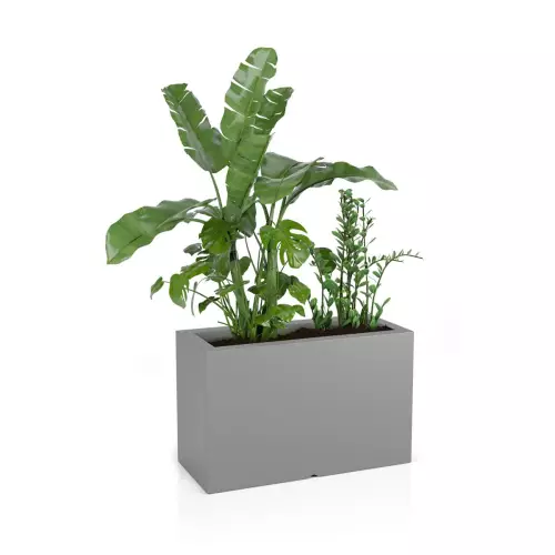 Donica Lungo Maxi 80x35x50 cm w kolorze szarym