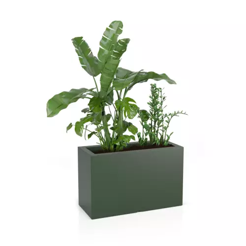 Donica Lungo Maxi 80x35x50 cm w kolorze zielonym