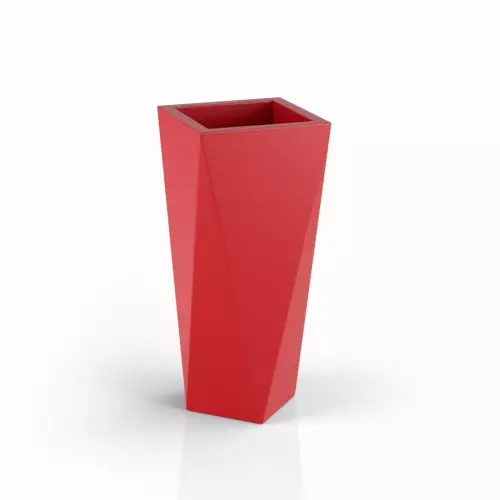 Donica VASO 72 w czerwonym kolorze