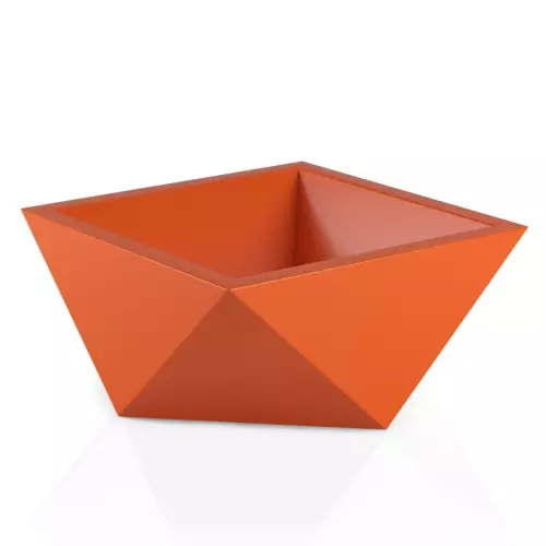 Nowoczesna donica Vendetta w kolorze pomarańczowym