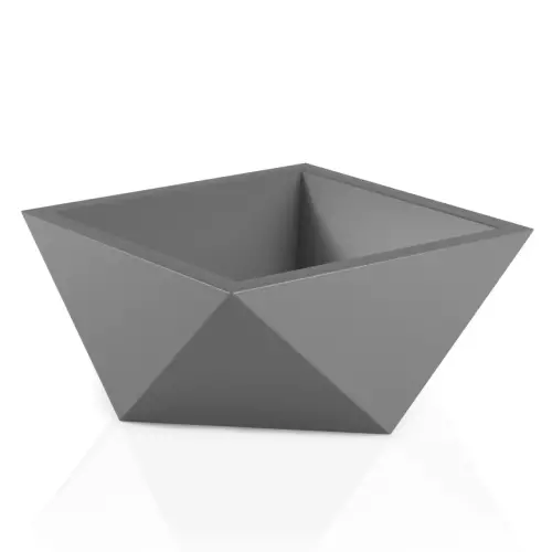 Nowoczesna donica Vendetta w kolorze szarym