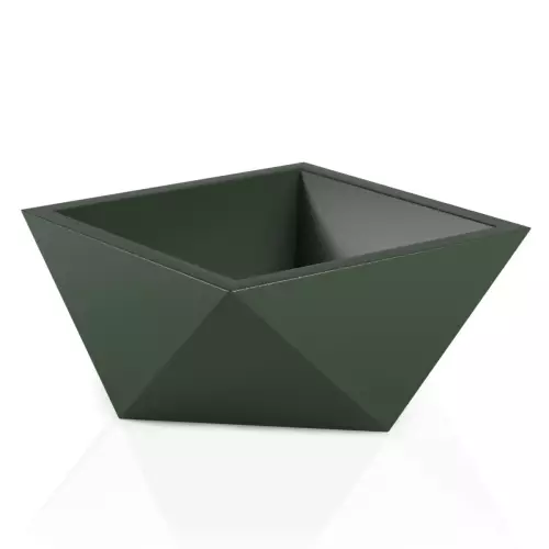 Nowoczesna donica Vendetta w kolorze zielonym