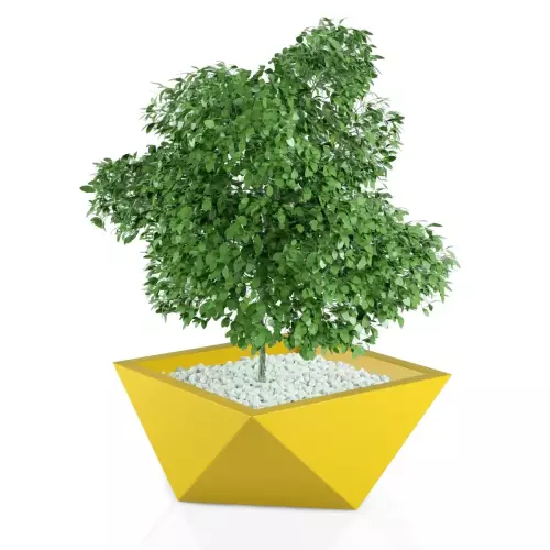 Designerska donica Vendetta w kolorze żółtym