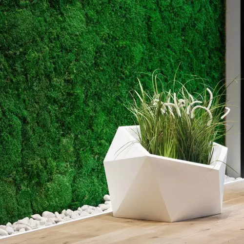 Biała donica Vesari 46 do biura