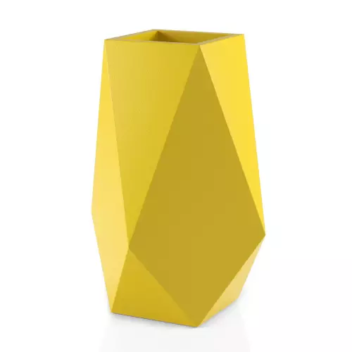 Donica VOLCANO 80 w kolorze żółtym