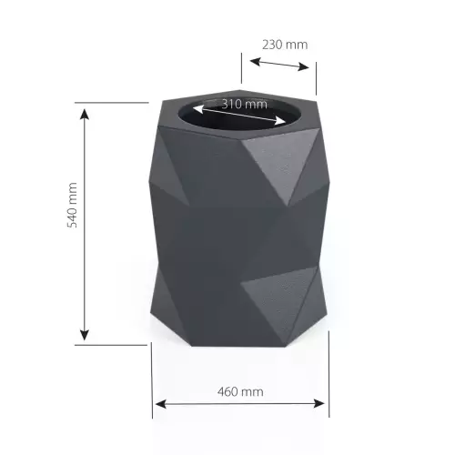 Wymiary donicy MODENA BPD (bez podwójnego dna)