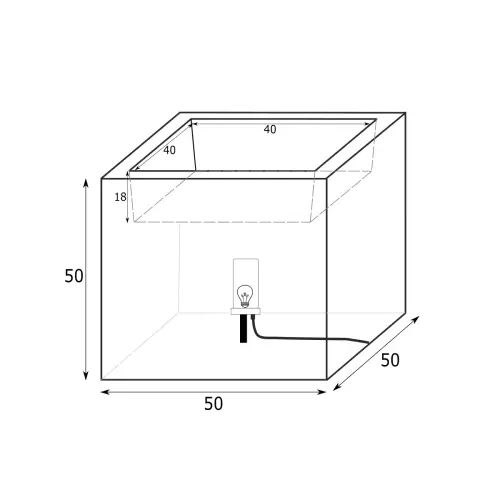 PIXEL POT M LIGHT - wymiary