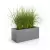 Trawy ozdobne w antracytowej donicy Long 90