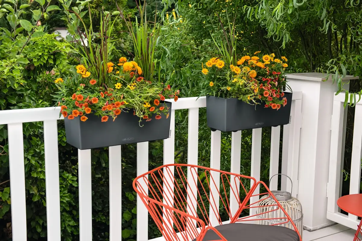 szare doniczki balconera color 40 cm