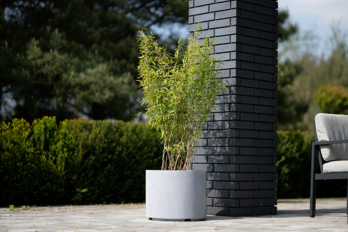 donica na taras szary beton 50 cm