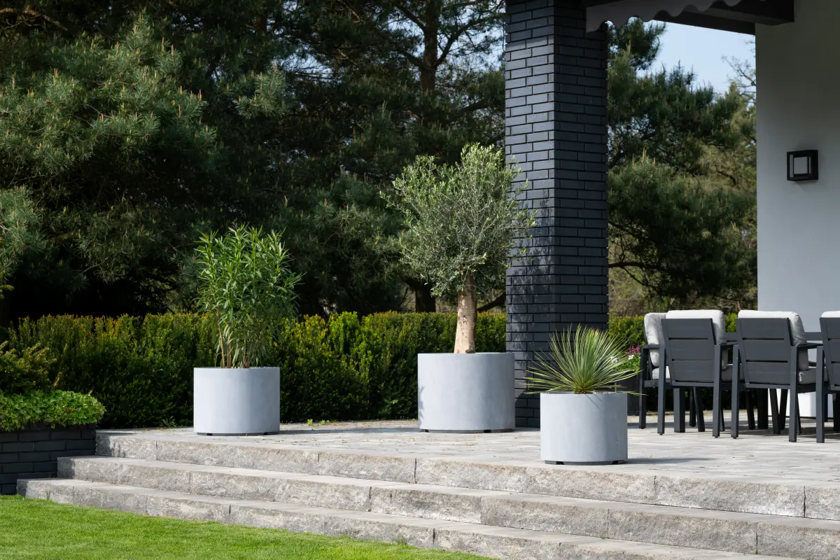zestaw donic tarasowych szary beton