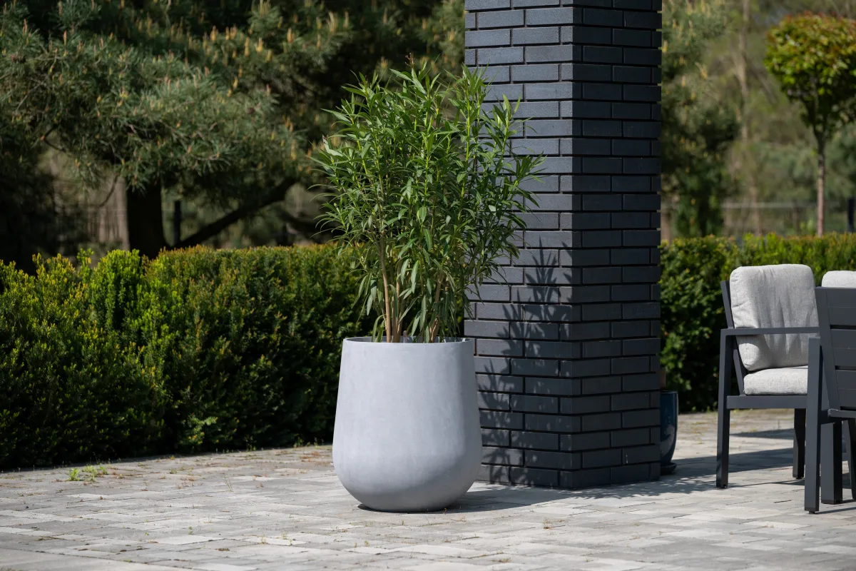 duża okrągła donica ogrodowa SQ65 Ø57x65 cm
