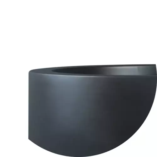 Górna krawędź donicy D901D w kolorze antracyt mat