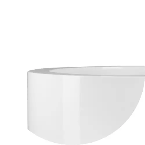 Okrągła donica D901C w kolorze biały połysk