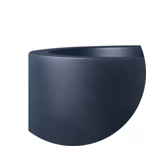 Donica D901C antracyt mat - krawędź górna