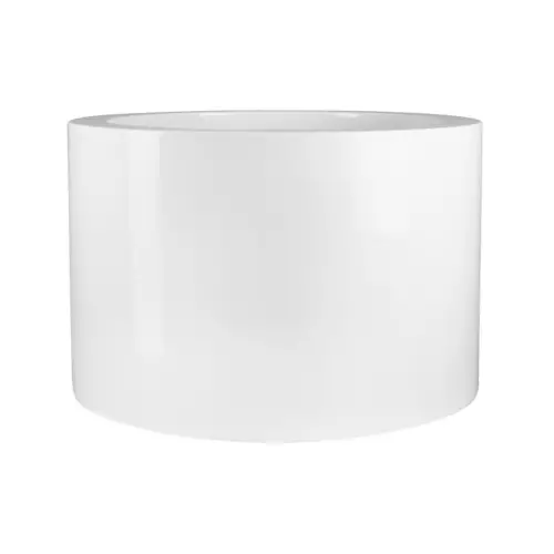 Duża okrągła donica D901ED w kolorze biały połysk