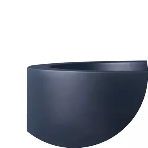 Górna krawędź donicy D901FD w kolorze antracyt mat