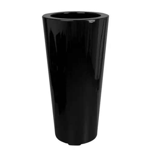 Donica z włókna szklanego D908F w kolorze czarny połysk