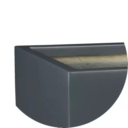 Narożnik donicy D934B w kolorze antracyt mat