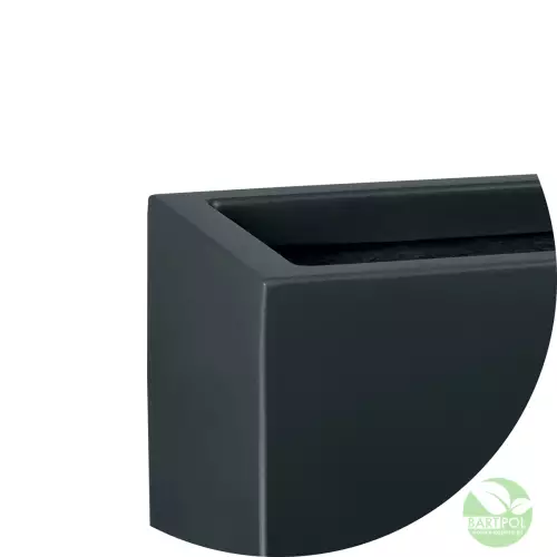 Donica D972A antracyt matowy - narożnik