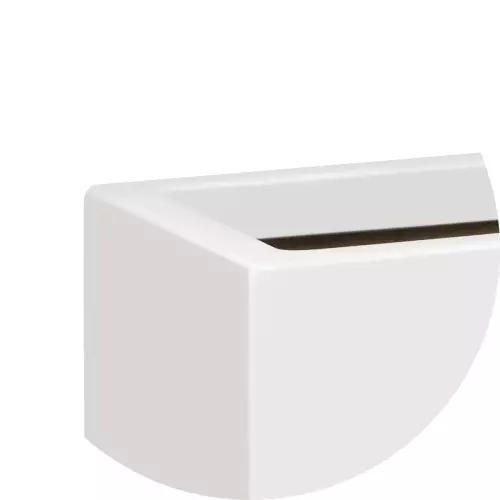 Górny narożnik donicy D972B biały połysk