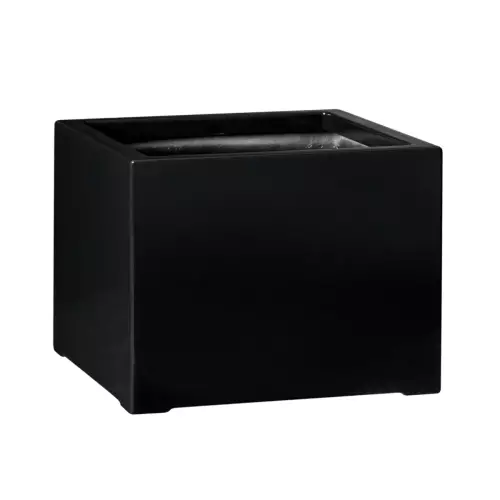 Donica z włókna szklanego D992ED w kolorze czarny połysk