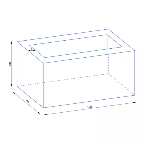 Wymiary donicy D913F