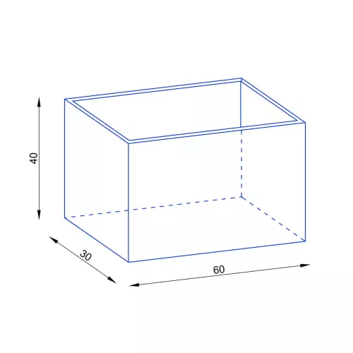 Wymiary donicy D934A