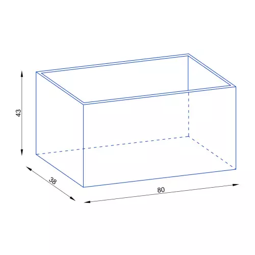 Wymiary donicy D934B